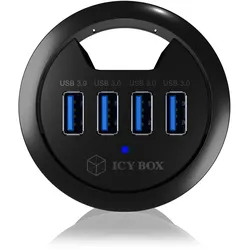 ICY BOX IB-HUB1403 USB 3.0 Tisch-Hub mit 4 Ports