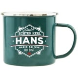 Hti-Living Echter Kerl Emaille Becher Hans