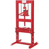 Garvee Stabile Hydraulikpresse H-Rahmen – 20T/12T Werkstattpresse mit Flaschenheber & Pressplatten, höhenverstellbarer Tisch, für Biegen, Richten & Metallbearbeitung, robust, rot – Für Industrie &