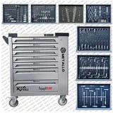 Metallo toolcar Metallo Werkstattwagen Werkzeugwagen befüllt mit Handwerkzeuge