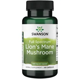 Swanson Löwenmähnenpilz Kapseln 500 mg 60 St.