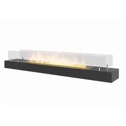 OutInFire FIREBOX 120 – Freistehender Biokamin Schwarzer Bioethanol-Einsatz – mit Glas