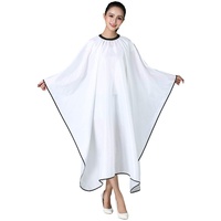 Barber Shop stylische/trendige Friseurumhang Friseursalon Haarschneideumhang Salon der Haar schneiden Barber Cape Hairdressing Gown Styling Werkzeug,White,160 * 140cm