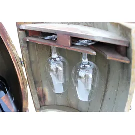 DanDiBo Ambiente Weinregal 32 x 44 x 32 cm Braun