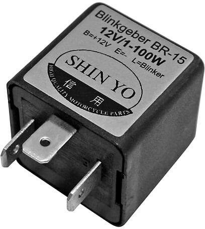 SHIN YO Flasher relais SY-02, 3-polige, 12 VDC, 1-100 Watt