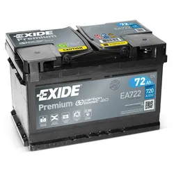 Exide EA722 Premium Carbon Boost 12V 72Ah 720A Autobatterie