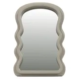 Home Styling Dekorativer Spiegel 18 x 26 cm Beige