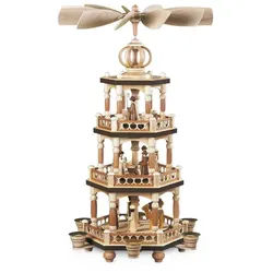 Müller Pyramide Heilige Geschichte 3-stöckig natur Höhe 51 cm