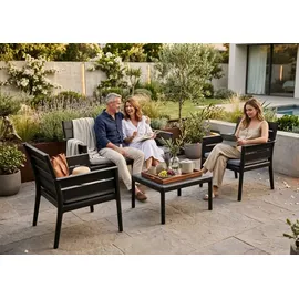 GRANDSOLEIL Panka Set 4-tlg. Anthrazit