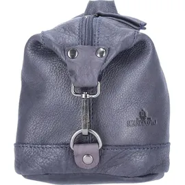 The Skandinavian Brand Mini Leder Rucksack Blau