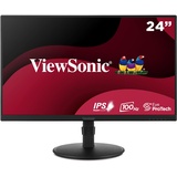 ViewSonic VA2408-HDJ 24” IPS Full HD 100Hz Ergonomic Monitor with VGA, HDMI, DipsplayPort, Height Adjust
