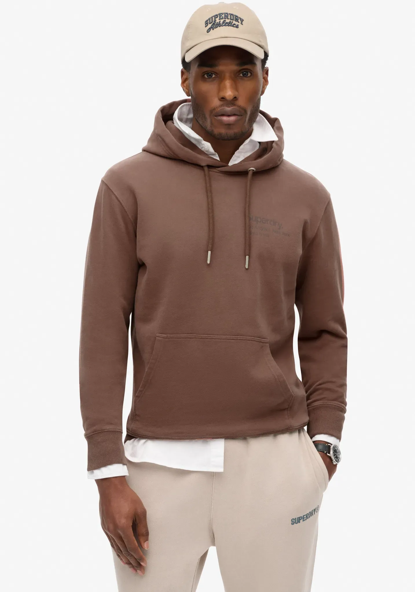 Superdry Kapuzensweatshirt »CORE LOGO CITY LOOSE HOOD« Superdry Nutmeg Spice L