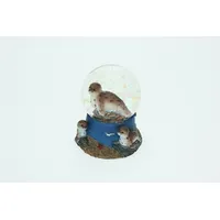 Cornelißen Cornelissen Glitzerkugel Seehund, 6,5 cm, Schneekugel Tier Tiere