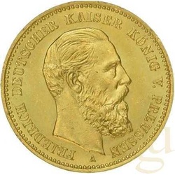 10 Mark Goldmünze Friedrich III von Preußen