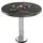 GGM Möbel Bistrotisch Ø 60 x 75 cm Schwarz Marmor/Edelstahl