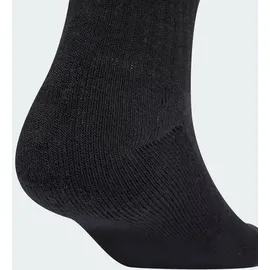 adidas Linear gepolsterte Crew Socken 6er Pack Grau/Weiß/Schwarz 43-45