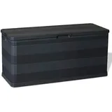 furnicato Gartenbox 117 x 45 x 56 cm Schwarz