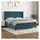 vidaXL Boxspringbett 160 x 200 cm Dunkelblau