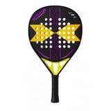 HARLEM PADEL Helix Padelschläger, Erwachsene, Unisex, Schwarz/Gelb/Violett, Einheitsgröße