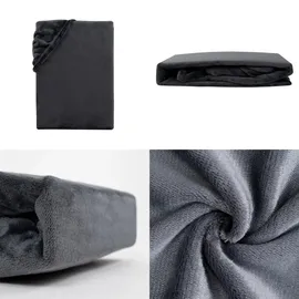 Carpe Sonno Spannbettlaken Cashmere-Touch 140 x 200 cm grau