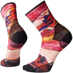 smartwool Crew Laufsocken der Athleten-Edition mit Print - tandoori orange - L