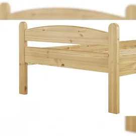 Erst-Holz Erst-Holz®Massivholzbett Kiefer natur Einzelbett Futonbett 100x200 Bettrahmen ohne Rollrost 60.32-10 oR