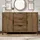 stilvora Kommode 120 x 76 x 40 cm Dunkle Eiche / Braun