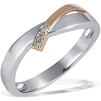 Diamantring GOLDMAID Gr. 52, bunt (bicolor), Fingerringe, Damen, 52, Weißgold 585, Diamantring