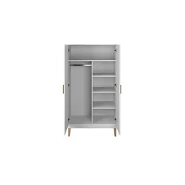 les tendances Kleiderschrank Kubi 55 x 184 x 0 cm Weiß