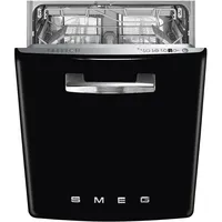 Smeg STFABBL3 Retro-Geschirrspüler (unterbaufähig, 600 mm breit, Schwarz)