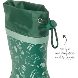 Playshoes Gummistiefel Waldtiere - Grün - Gr. 20