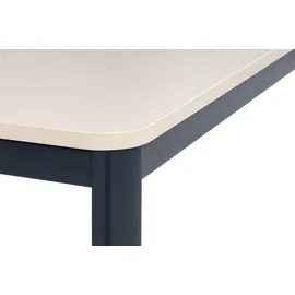 furni24 Schreibtisch Nova 160x80x75 cm, Sandfarbe/anthrazit