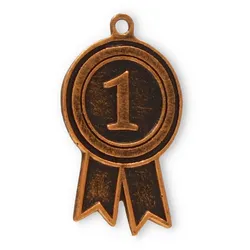 Motivmedaille Siegeszahl goldfarben