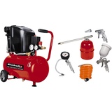 Einhell Kompressor TE-AC 230/24/8 + Druckluft Set, 5-teilig passend für Kompressoren