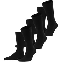 Falke Family 3er Pack Socken Schwarz 39-42