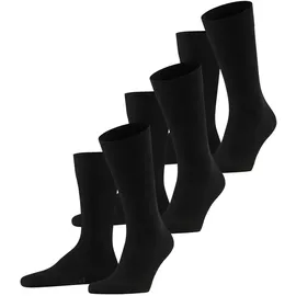 Falke Family 3er Pack Socken Schwarz 39-42