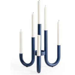Turn mehrarmiger Kerzenständer, blau