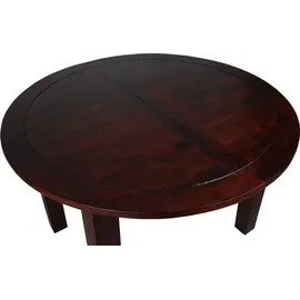 MiaMöbel Esstisch Cherry 120cm rund - ausziehbar Massivholz Pinie