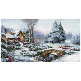 Lucas Luca-S Kreuzstich Set "Winter Landschaft II", Zählmuster, 60x32,5cm