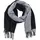 Antonio Damen Schal soft Cashmera - schwarz/grau