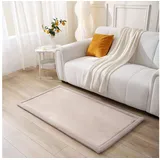 Hakuna Matte Wolkenweiche Spielmatte Baby 150x80x2,5cm, beige – Kinderzimmer Teppich mit hochwertigem Memory-Schaum – Krabbelmatte Baby mit Rutschfester Unterseite – Krabbeldecke, Kinderteppich, Tatami Matte