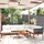 vidaXL Garten-Lounge-Set 8-tlg. cremefarbenes Holz Akazie