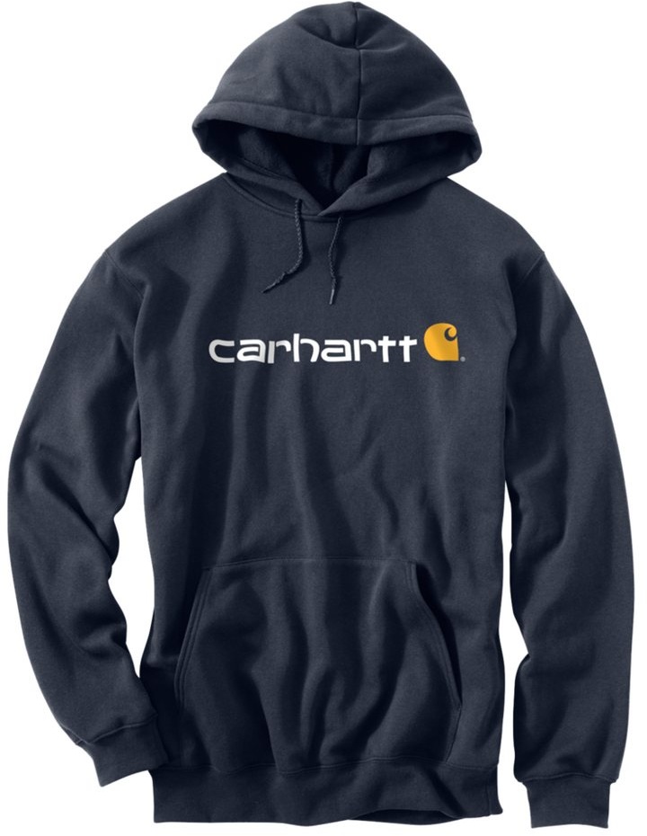 Carhartt Hoodie Carhartt Herren Kapuzenpullover Signature Logo Midweight blau M