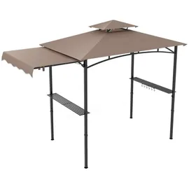Costway Grillpavillon 3,18 x 1,53 x 2,5 m Braun