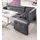 exxpo - sofa fashion Barista 197 x 82 x 265 cm Kunstleder langer Schenkel links delphin