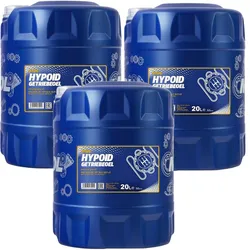 3x20 Liter Sae 80w90 Mannol Hypoid Getriebeöl/ Schaltgetriebe Öl: