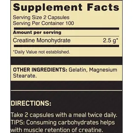 Optimum Nutrition Creatin Monohydrat Kapseln 200 Kapseln