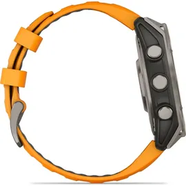 Garmin fenix 8 AMOLED 47 mm sapphire, graphit / titanium titan mit QuickFit Silikon-Armband 26 mm