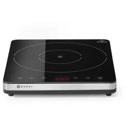 Hendi Induktionskocher 1 Zone Kitchen Line 2000W ist digital mit Touch-Control