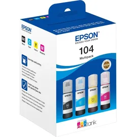 Epson 104 Tintenflaschen CMYK
